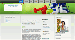Desktop Screenshot of garrisonbodyhealthnutrition.com